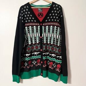 Magpul Industries Ugly Christmas Sweater Button Down Front Men’s Size 2X